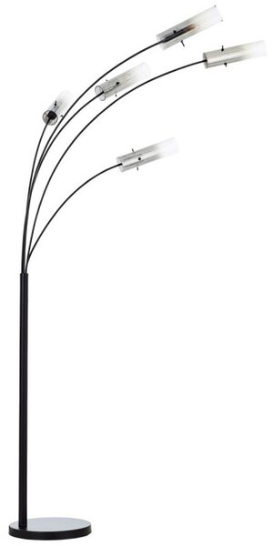 Brilliant 99208/06 Stojací oblouková lampa GLASINI kouřové sklo