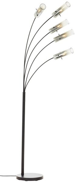 Brilliant 99208/06 Stojací oblouková lampa GLASINI kouřové sklo