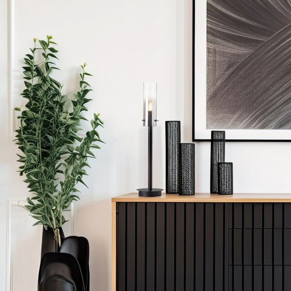 Brilliant 99207/06 Stolní lampa GLASINI kouřové sklo