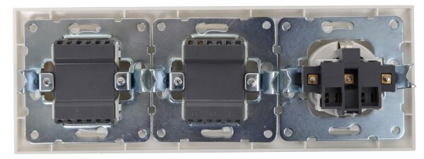 Aigostar - SADA 2x Spínač domovní se zásuvkou 1x16A/250V SCHUKO