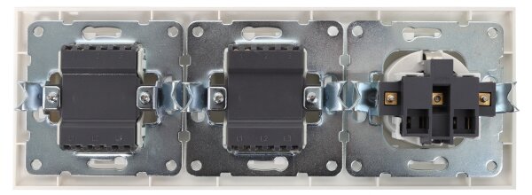 Aigostar - SADA 2x Spínač domovní se zásuvkou 1x16A/250V SCHUKO