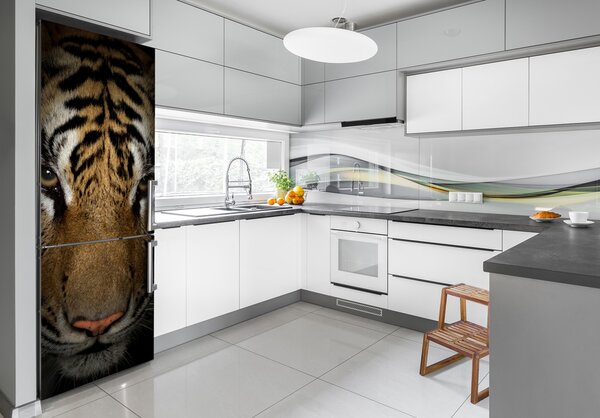 Nálepka fototapeta lednička Tygr FridgeStick-70x190-f-69917271