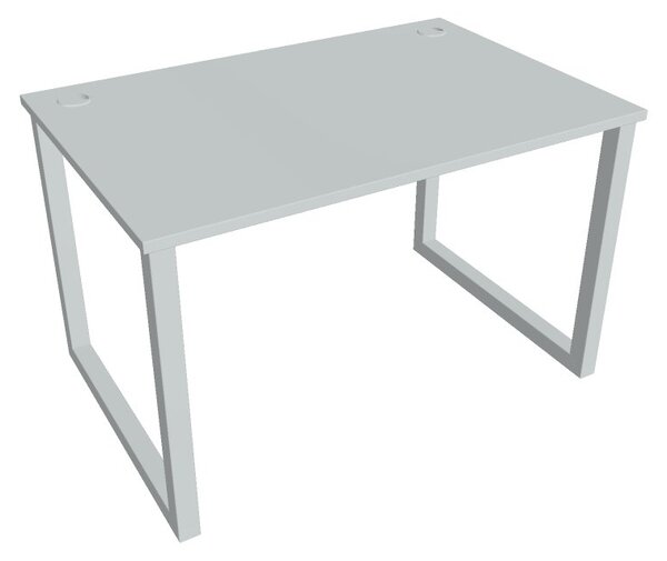 Kancelářský pracovní stůl USO 1200, bílá RAL 9016, deskaakát