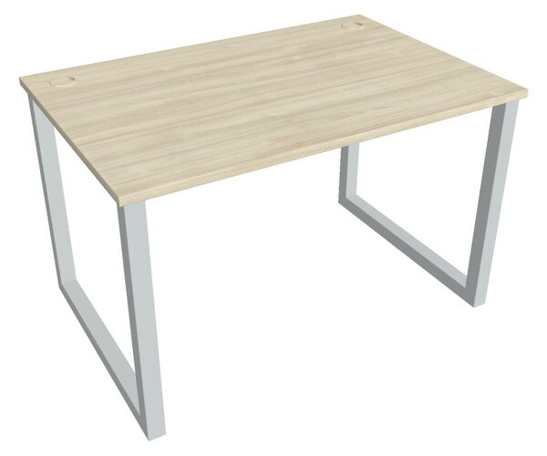 Kancelářský pracovní stůl USO 1200, bílá RAL 9016, deskaakát