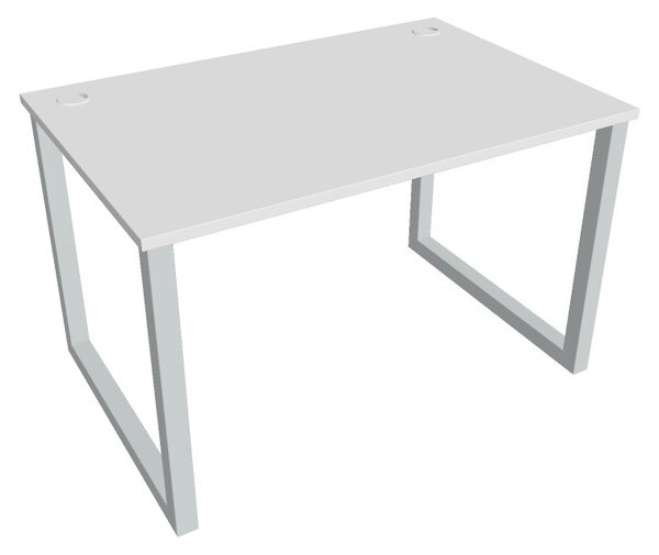 Kancelářský pracovní stůl USO 1200, bílá RAL 9016, deskaakát