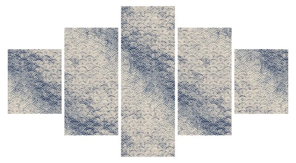 Obraz - Vzor vlnek (125x70 cm)
