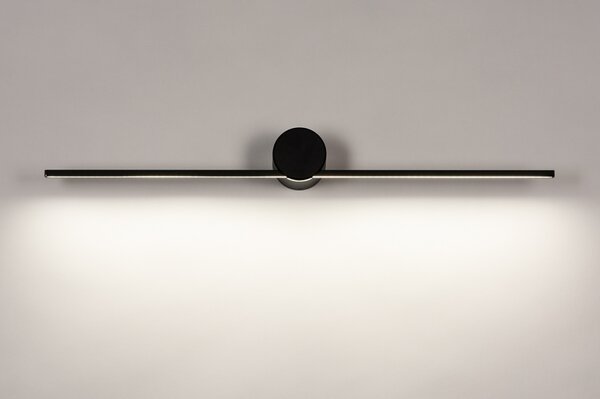 Nástěnné LED svítidlo nad zrcadlo Line FX Black (LMD)