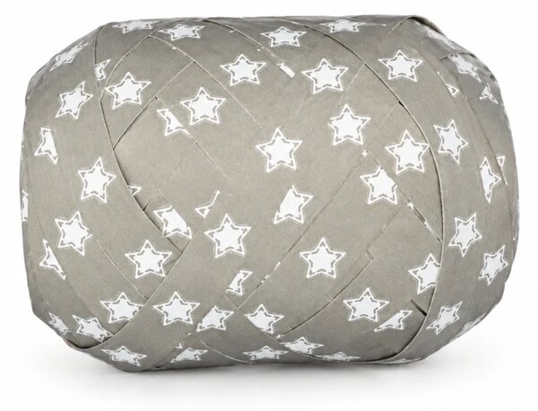 Vánoční vázací stuha NEPTUNO SILVER šedá (velké Mega klubko) 10mm x 20 m