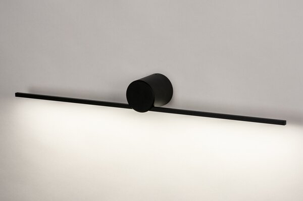 Nástěnné LED svítidlo nad zrcadlo Line FX Black (LMD)