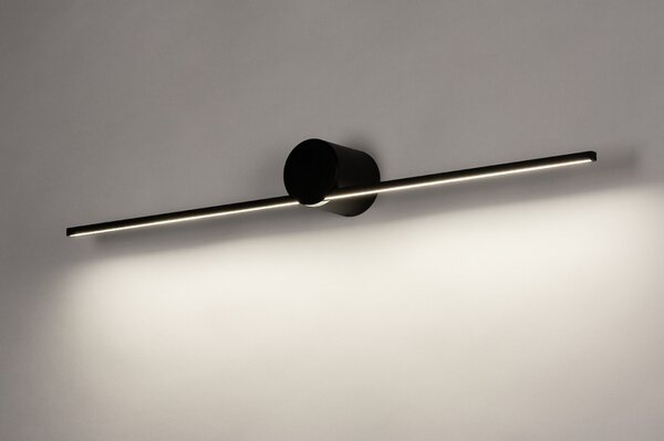 Nástěnné LED svítidlo nad zrcadlo Line FX Black (LMD)