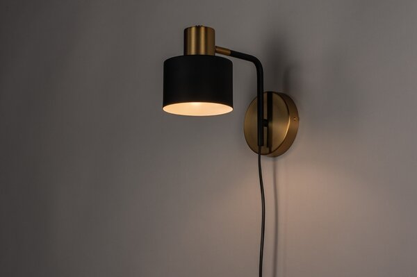 Nástěnné svítidlo Villon Black and Gold Small (LMD)