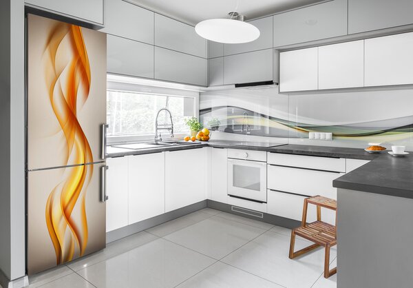 Nálepka fototapeta lednička Abstraktní vlny FridgeStick-70x190-f-70674740