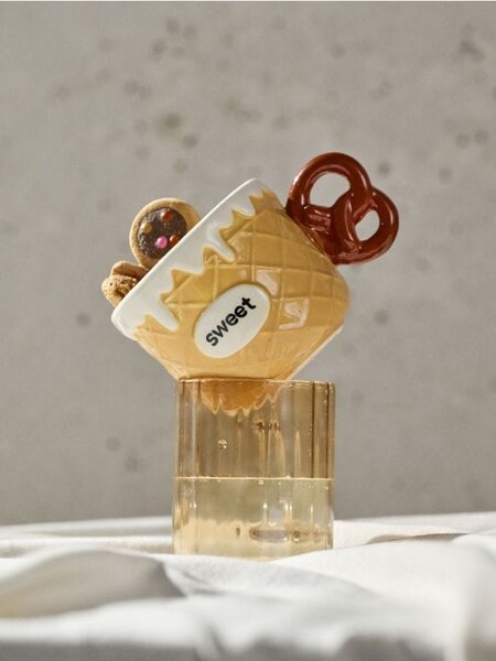Sinsay - Hrnek ve tvaru vafle s nápisem sweet - vícebarevná