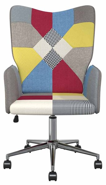 Relaxační křeslo patchwork textil 328193