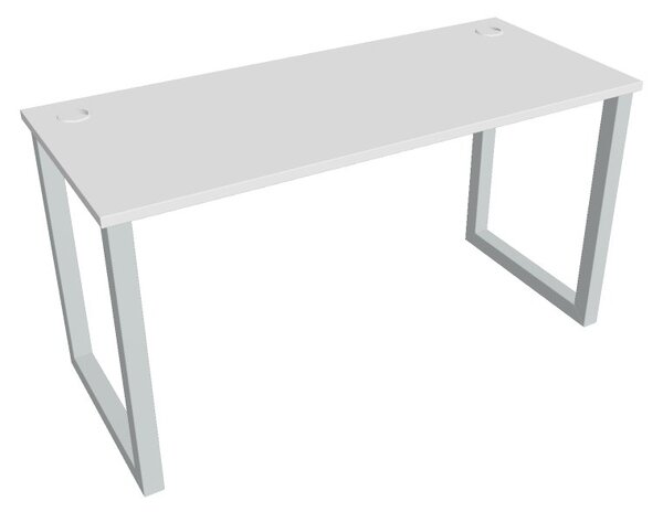 Kancelářský pracovní stůl UEO 1400, bílá RAL 9016, deskaakát