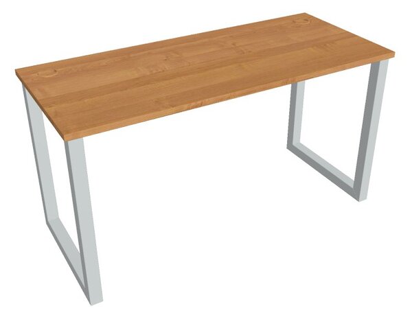 Kancelářský pracovní stůl UEO 1400, bílá RAL 9016, deskaakát