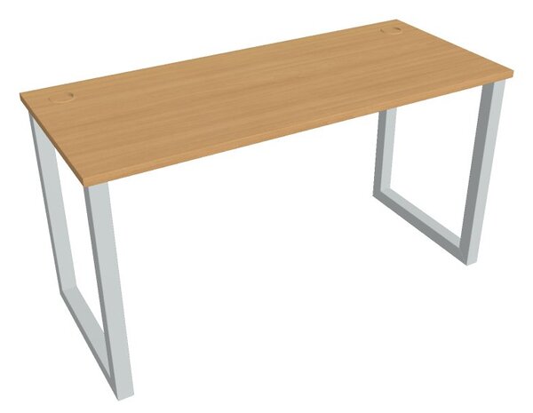 Kancelářský pracovní stůl UEO 1400, bílá RAL 9016, deskaakát