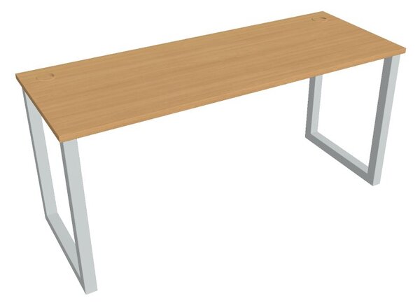 Kancelářský pracovní stůl UEO 1600, bílá RAL 9016, deskaakát