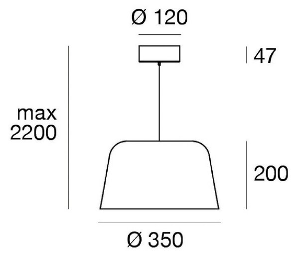 Linea Light Závěsné LED světlo Delfi_P, bílé, Ø 35 cm, kov, stmívatelný, Bílá / opál, Obývací pokoj / jídelna, Hliník, Moderní