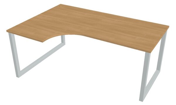 Kancelářský pracovní stůl Ergo UEO180060P, bílá RAL 9016, deskaakát