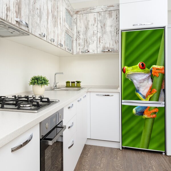 Nálepka fototapeta lednička Rosnička zelená FridgeStick-70x190-f-71303714