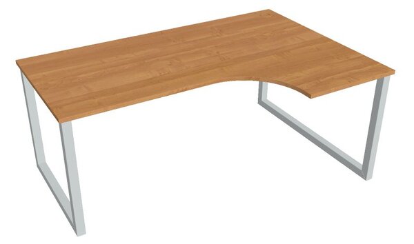 Kancelářský pracovní stůl Ergo UEO180060L, bílá RAL 9016, deskaakát