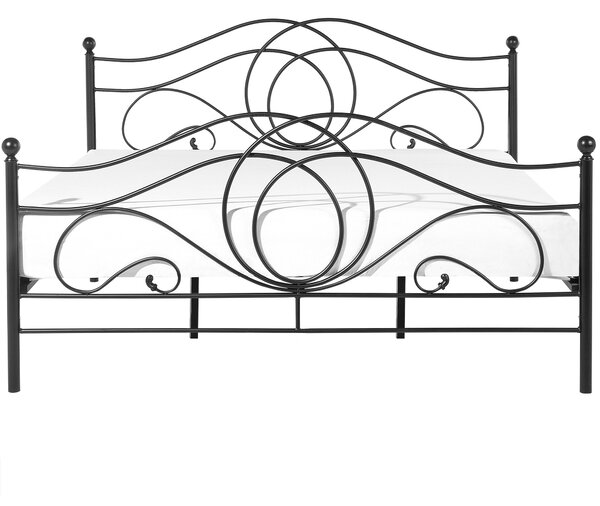 Postel Kov LYRA 180 x 200 cm Černá