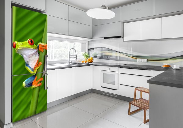 Nálepka fototapeta lednička Rosnička zelená FridgeStick-70x190-f-71303714