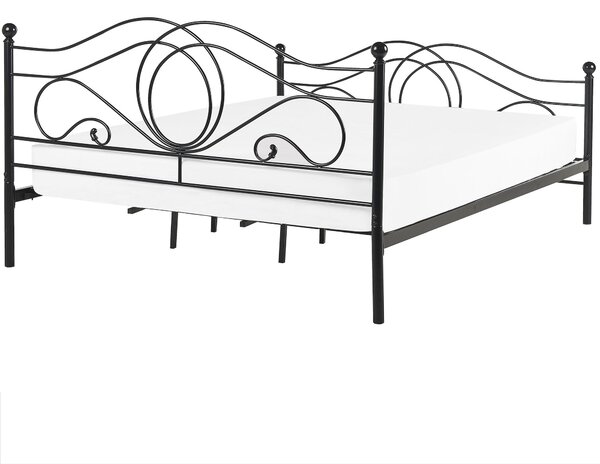 Postel Kov LYRA 180 x 200 cm Černá