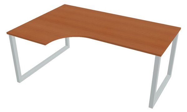 Kancelářský pracovní stůl Ergo UEO180060P, bílá RAL 9016, deskaakát