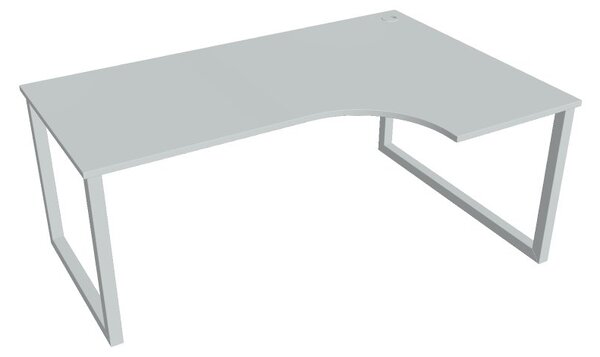 Kancelářský pracovní stůl Ergo UEO180060L, bílá RAL 9016, deskaakát