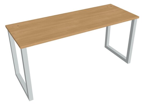 Kancelářský pracovní stůl UEO 1600, bílá RAL 9016, deskaakát