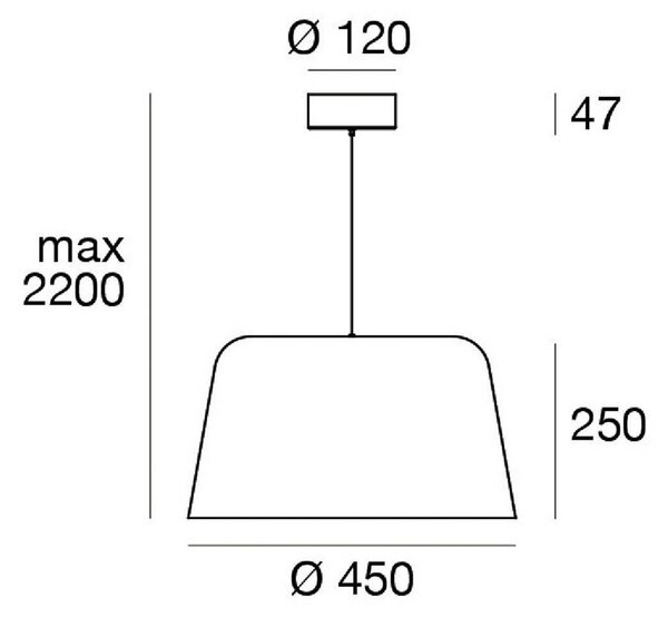 Linea Light Závěsné LED světlo Delfi_P, bílé, Ø 45 cm, kov, stmívatelný, Bílá / opál, Obývací pokoj / jídelna, Hliník, Moderní