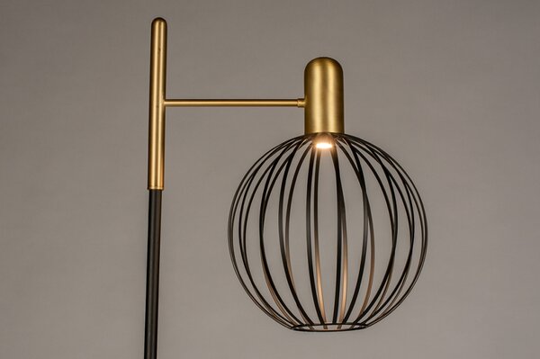 Stojací designová lampa Black Pin and Gold (LMD)