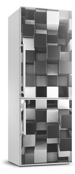 Foto nálepka na ledničku Abstrakce kostky FridgeStick-70x190-f-72067994