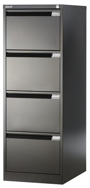 Kartotéka A4 kovová čtyřzásuvková BS4E/A4 [béžová (av8, RAL 1015), strukturovaný lak, standardní úchytky (prolis)]