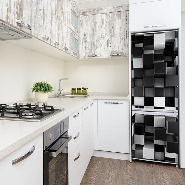 Foto nálepka na ledničku Abstrakce kostky FridgeStick-70x190-f-72067994