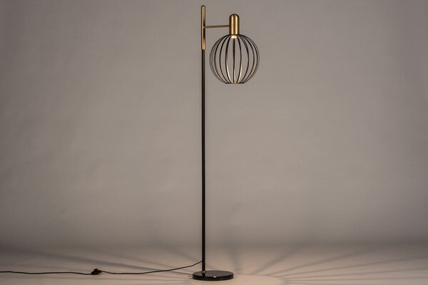 Stojací designová lampa Black Pin and Gold (LMD)