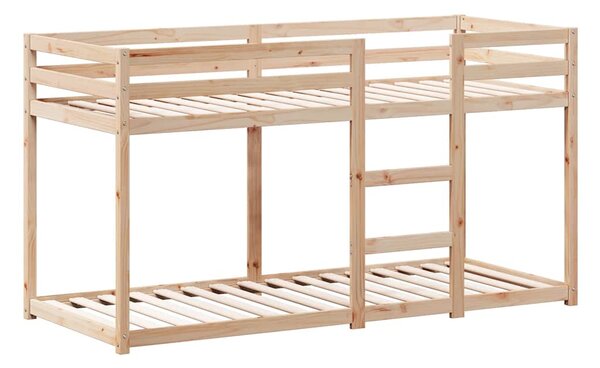 Patrová postel se střechou 80 x 200 cm masivní borové dřevo 3281994