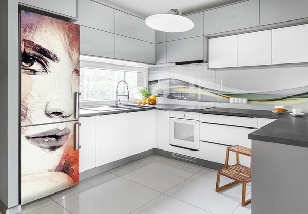 Foto tapeta na ledničku Abstrakce žena FridgeStick-70x190-f-72400949