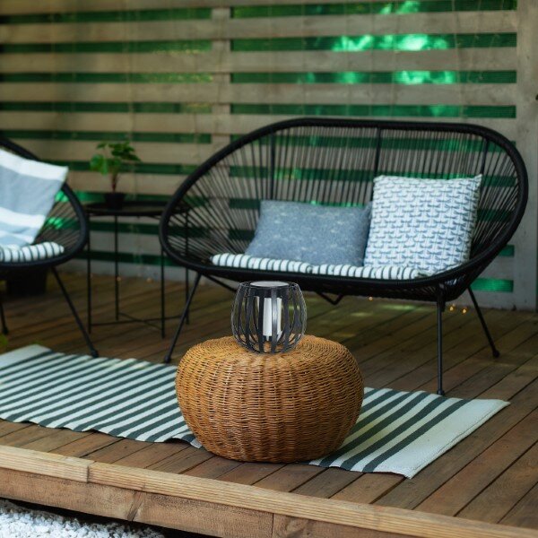 RABALUX 77167 Savoca solární dekorativní svítidlo V180mm LED 1W/5lm 3000K IP44 černá
