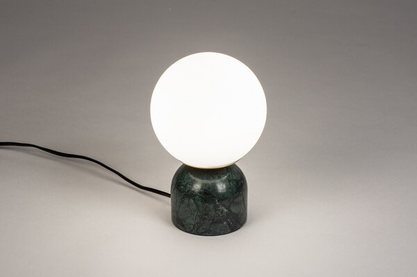 Stolní lampa Merlot Green Marmor (LMD)