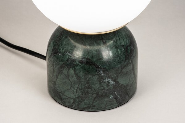 Stolní lampa Merlot Green Marmor (LMD)