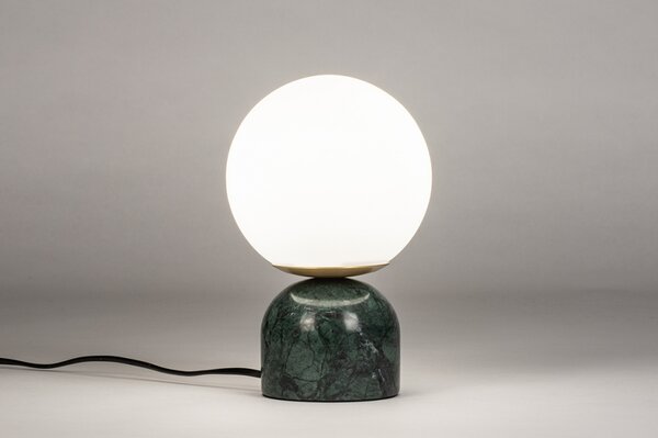 Stolní lampa Merlot Green Marmor (LMD)