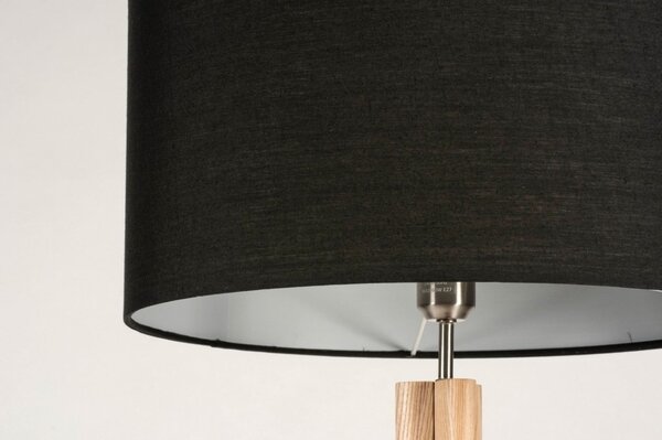 Stojací designová lampa Arbon Black and Wood (LMD)