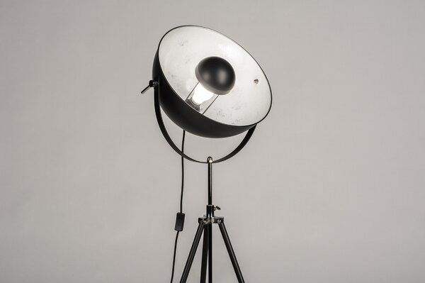 Stojací industriální lampa Ontario Industry FX Silver (LMD)