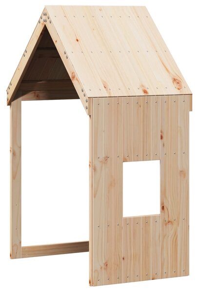Patrová postel s žebříkem a střechou 80 x 200 cm borovice 3282028