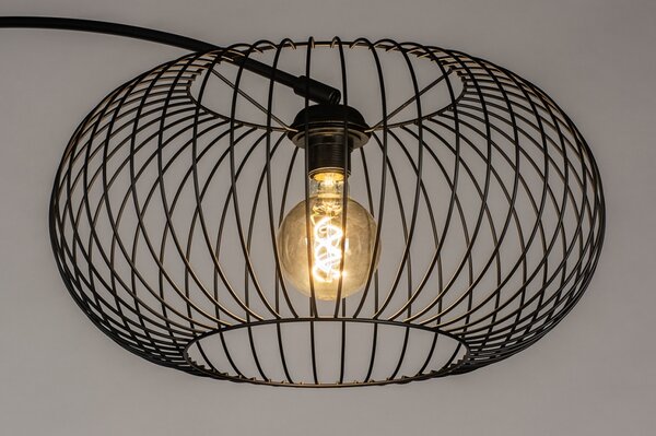 Stojací oblouková lampa Mayor Nero (LMD)