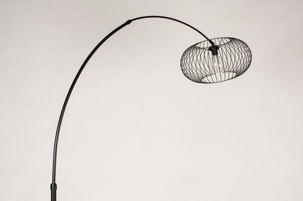 Stojací oblouková lampa Mayor Nero (LMD)