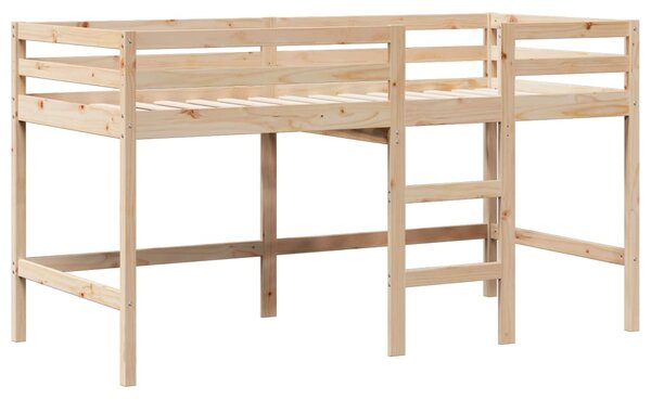 Patrová postel se střechou 80 x 200 cm masivní borové dřevo 3282055